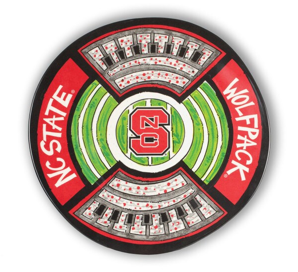 Magnolia Lane Round Stadium Platter
